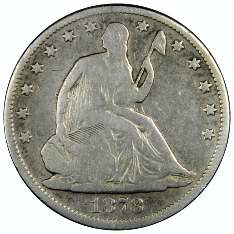 1878 SEATED LIBERTY HALF DOLLAR ~ BOLD VG/FINE ~ PRICED RIGHT! INV #1 Cover