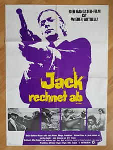 Michael Caine - Get Carter - scarce German 1-sheet poster 1971 British Crime - Picture 1 of 2