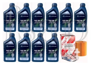 Genuine Lexus Full Synthetic oil change Kit 2008 Lexus LS460 4.6L V8 oil SAE0w20 - Picture 1 of 2