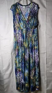 Newport Boho Paisley dehnbares Sommer-Maxikleid 2X neu mit Etikett - Bild 1 von 6