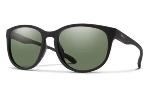 Smith Lake Shasta Sunglasses Matte Black, Polarized Gray Green Lens New - Picture 1 of 1
