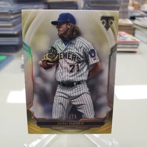 2019 Topps Triple Threads Yellow Josh Hader # 38 #ed 21/75 - Picture 1 of 3