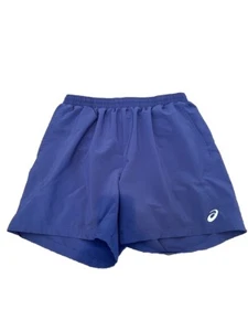 Asics men's running shorts brief lined size Small blue 7" great - Picture 1 of 4