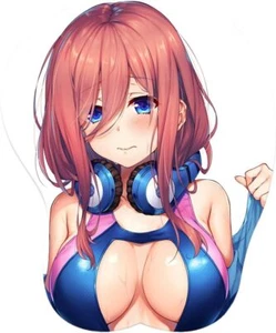 Anime Nakano Miku 3D Mauspads mit Handballenauflage Gaming Mousepads rutschfeste Maus - Bild 1 von 5