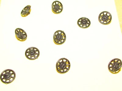 10 OF M0275 BRAKE WHEEL W/ MOUNT PIN MANTUA TYCO RARE FACTORY ORIGINAL NEW PART - Image 1 of 4