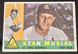 1960 Topps #250 Stan Musial St. Louis Cardinals Good Condition