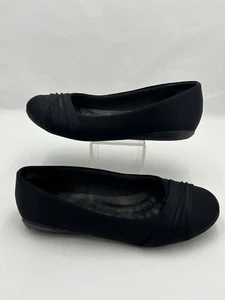 Walking Cradles Flick Black Micro W-18203 Flats Women’s Size 7 B - Picture 1 of 18