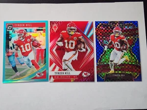 2019 Panini Select BLUE X-FRACTOR #8 / Tyreek Hill / 130/175 3 CARD LOT - Bild 1 von 6