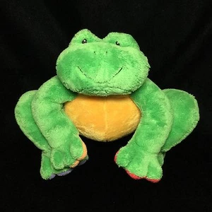 Gund Tutti Frutti Fruiti Frog Green Yellow Red Purple Plush Soft Toy 7" Stuffed - Picture 1 of 5