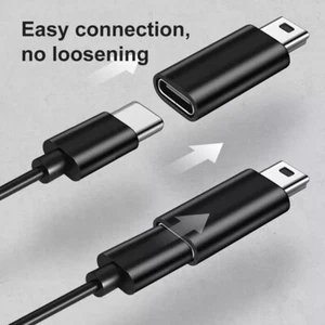 Adaptador Cargador Sincronización de Datos Cable Convertidor Mini USB Macho Hembra a OTG Tipo-C - Imagen 1 de 13
