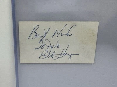 Bob Hayes Autographed Business Card - JSA COA - waiting on letter from JSA - Image 1 of 2