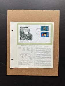 American Bicentennial Event FDC (C62) +Grenada +Island Capture by French Cachet - Picture 1 of 1