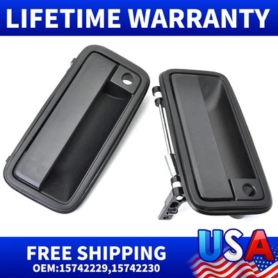 2X Manija de puerta delantera exterior para 88-99 Chevrolet C1500 K1500 88-00 C2500 Tahoe Foto 1 de 4