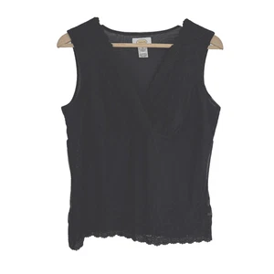 Y2K Vintage Babydoll Top Black Mesh Embroidered Lace Whimsigoth Fairy Grunge - Picture 1 of 10