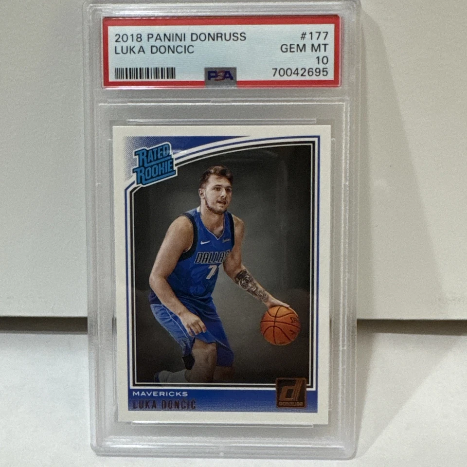 Panini Donruss Luka Doncic 2018 clasificación novato PSA 10 #177   Foto 1 de 3