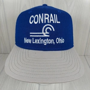 Sombrero de Ferrocarril Conrail De Colección Nuevo Lexington, Ohio SnapBack DeLong Hecho en EE. UU. - Imagen 1 de 8