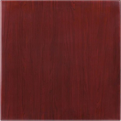 Glenbrook High-Gloss Mahogany Resin Table Top 2" Thick Edge - Image 1 of 4