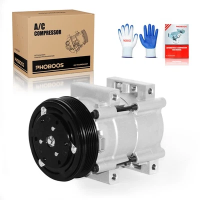 A/C Compressor with Clutch for Ford Ranger 01-11 Mazda B2300 01-09 B4000 06-09 - Image 1 of 4