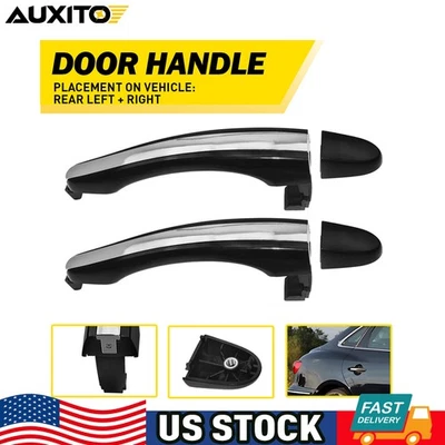 2 шт задняя левая правая наружная дверная ручка подходит для Hyundai Azera 06-11 загрунтованный пластик - Изображение 1 из 4