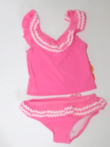 3T Toddler Baby Girl Pink Swimsuit Two Piece Bathing Suit - Picture 1 of 7