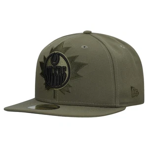 Herren New Era oliv Edmonton Oilers Militär Wertschätzung Flagge 59FIFTY tailliert - Bild 1 von 5