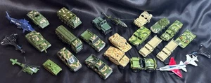 Lote 26 Juguetes Maisto Vehículos del Ejército LOTE MIXTO, Aviones Tanques Camiones Jeep Más MMTL - Imagen 1 de 18