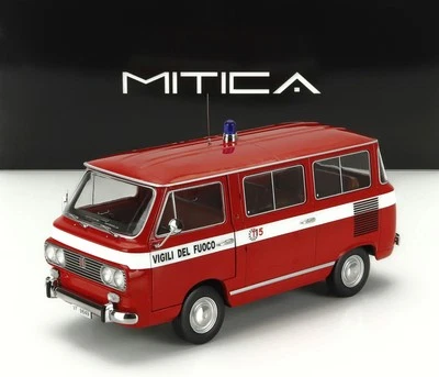MODELLINO FURGONE STATICO FIAT 850 FAMILIARE VIGILI DEL FUOCO 1970 SCALA 1:18 - Immagine 1 di 4