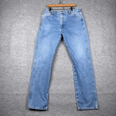 Wrangler Jeans 38x36 (36x34) Blue Denim Straight Leg 13MWZ Western Cowboy - Image 1 of 4
