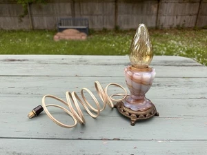 Vintage Pressed Glass Boudoir Lamp - Picture 1 of 5