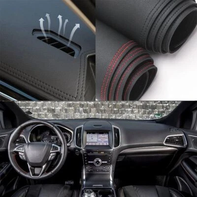 For Ford Edge 2015-24 leather Car Non-slip Dash Board Cover Mat Dashboard Carpet Foto 1 de 4