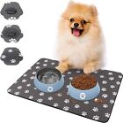 Quick Dry Absorbent Dog Food Mat - 19x12 in Diatom Mud Anti-Slip Dog Water Bowl