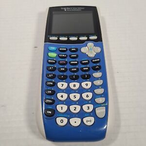 SEE CONDITION ** TI-84 Plus C Silver Edition Graphing Calculator - Blue