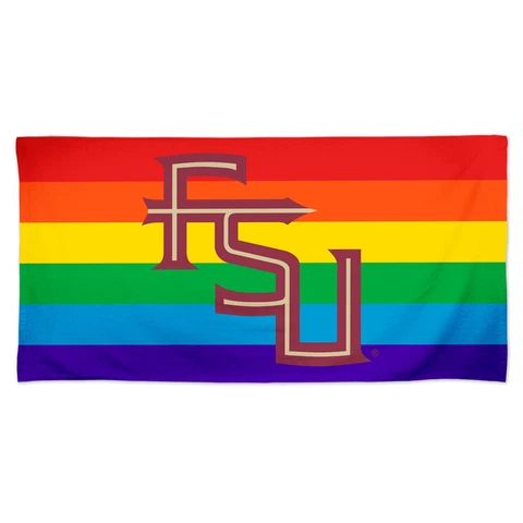 WinCraft Florida State Seminoles 30'' x 60'' Pride Spectra Beach Towel Cover