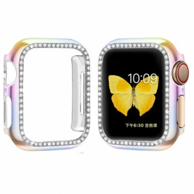 Apple Watch Series 9 8 7 6 5 4 3 2 1 SE Protector Cubierta Estuche Duro con Pantalla Foto 1 de 4