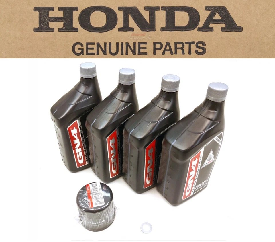 VTX1300 (All) Oil Change Kit OEM GN4 Filter Washer Honda Motorcycle 10w30#V202 G - Image 1 of 4
