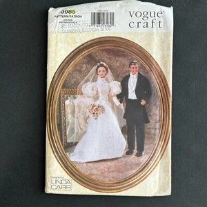 Vogue Craft Pattern 9985 11.5" Fashion Doll Clothes Historical Bridal 90s - Picture 1 of 6