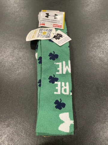 Notre Dame Under Armour Women's UA Performance Socks Size M NWT New! Sz 7-10.5 Cover
