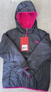 The North Face outdoor Little Girls' Reversible Full-Zip Hooded Jacket M 10/12 - Picture 1 of 9