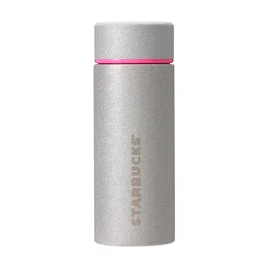 Starbucks Japan Holiday 2023 Stainless Steel Bottle Glitter Silver 12 oz Gift - Picture 1 of 8