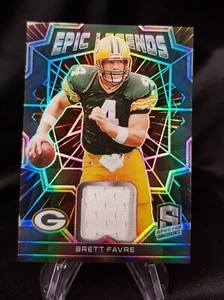 2022 Spectra - Brett Favre - Epic Legends Hyper Patch Game Worn- Packers /75 - Bild 1 von 2