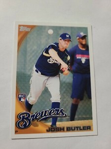 2010 Topps Baseball Rookie Card Josh Butler 163 