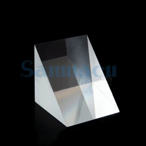 50x50x50mm Optical Glass Triangular Prisms K9 Physics Refractor Light Spectrum - Bild 1 von 6