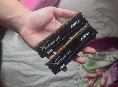 HyperX Fury 8GB (2 x 4GB) DIMM DDR4-2133 (PC4-17000) Memory (HX421C14FB8) *Works - Image 1 of 2