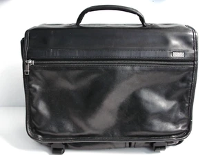 Tumi 96071D4 Valigetta borsa messenger laptop pelle nera espandibile - Foto 1 di 17