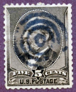 USA Garfield Scott 205 5 cent  grey brown 1882 - Picture 1 of 2