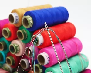 100 Pcs Set Assorted Color Polyester Thread Spool Spun Sewing Supplies Quilting - Picture 1 of 3