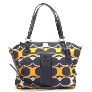 Coach Signature Stripe Satchel Pocket Tote/Cross Body 24541 - Bild 1 von 7