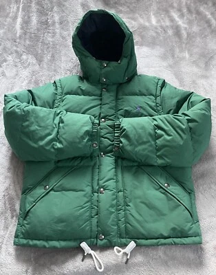 Polo Ralph Lauren Invierno Esquí Verde Convertible Plumón Relleno Chaleco Chaqueta Hombres Talla XL Foto 1 de 4
