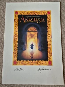 ANASTASIA POSTER SIGNED BY DIRECTORS - DON BLUTH AND GARY GOLDMAN - 1997 - Picture 1 of 3