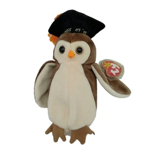 Vintage TY Beanie Baby - WEISE die Eule Klasse von 1998 - 7,5 Zoll - Bild 1 von 8